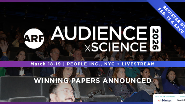 Join VAB at ARF’s AUDIENCExSCIENCE 2026!